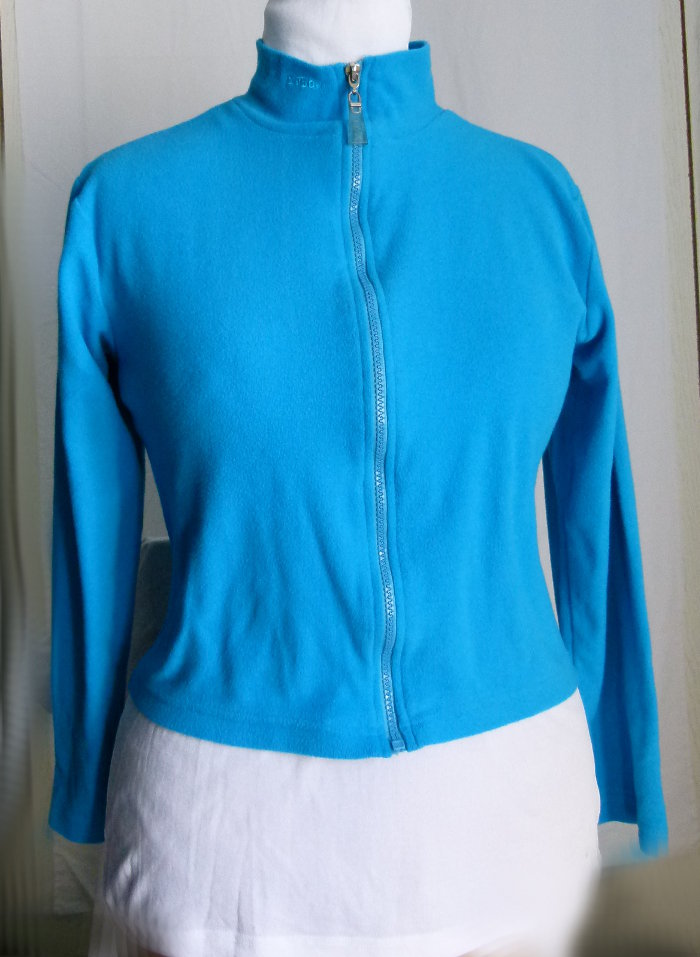 Fleece Jacke, türkis, dünn, Sport Wellness Goa Festival 