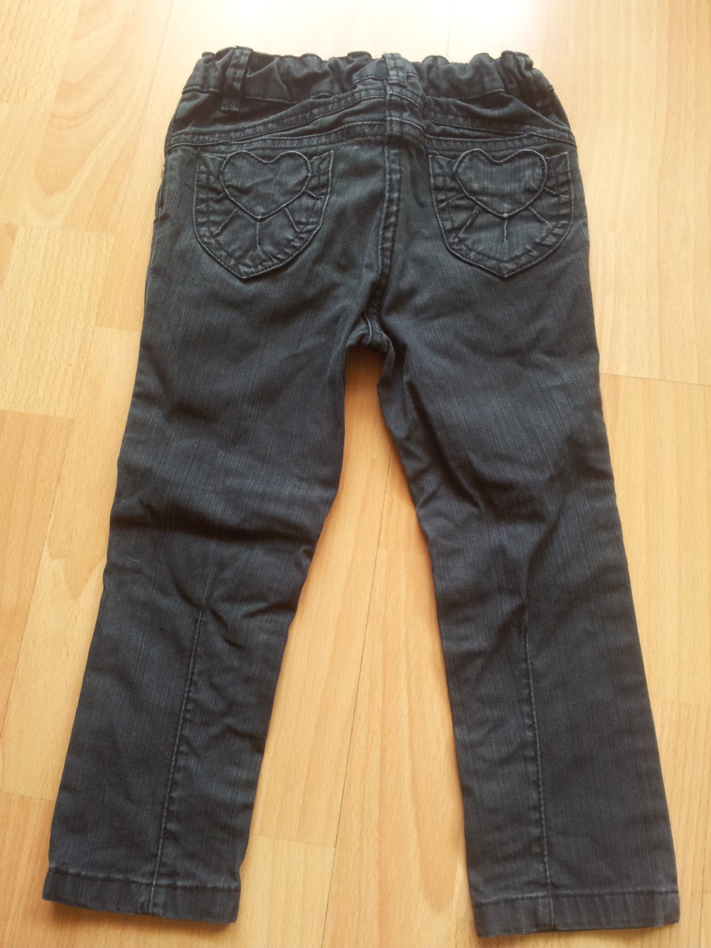 Hose Jeans schwarz anthrazit enger Schnitt Gr. 92