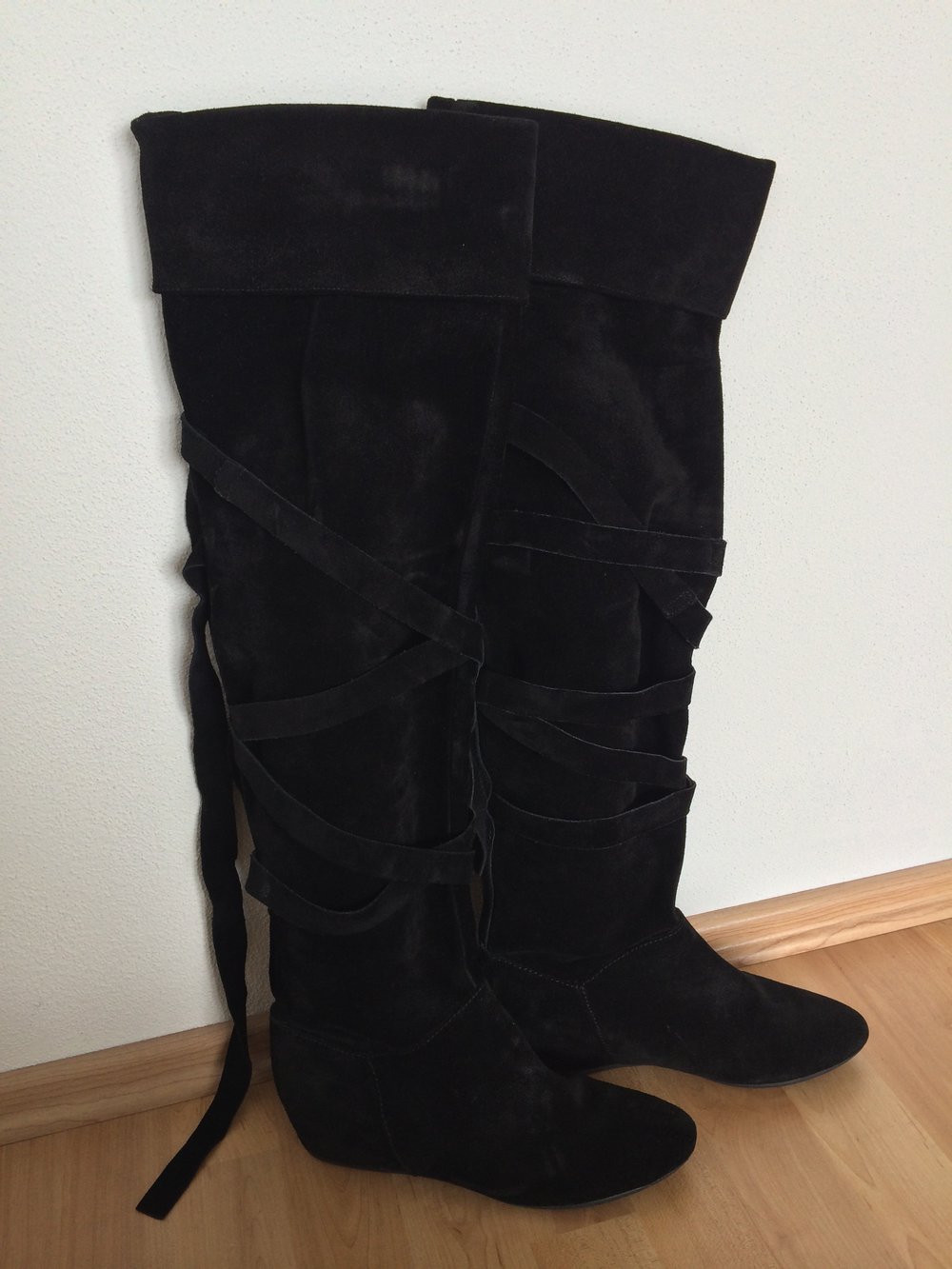 Cafenoir Overknee Stiefel Wildleder