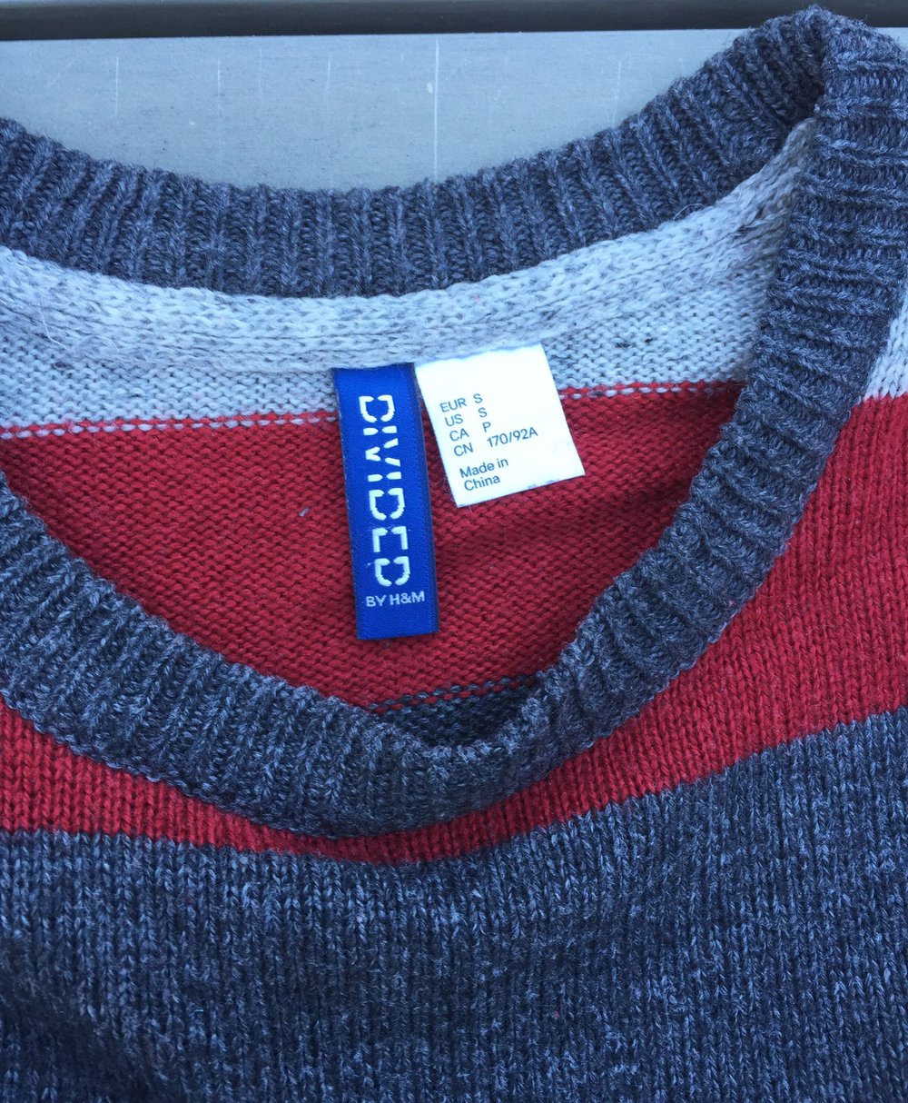 H&M Feinstrick PULLOVER mit Patches Gr. S