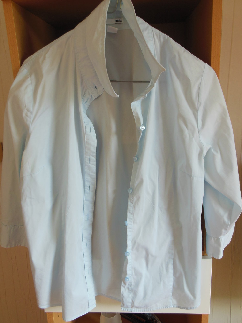 Bluse von H&M hellblau Gr. 46