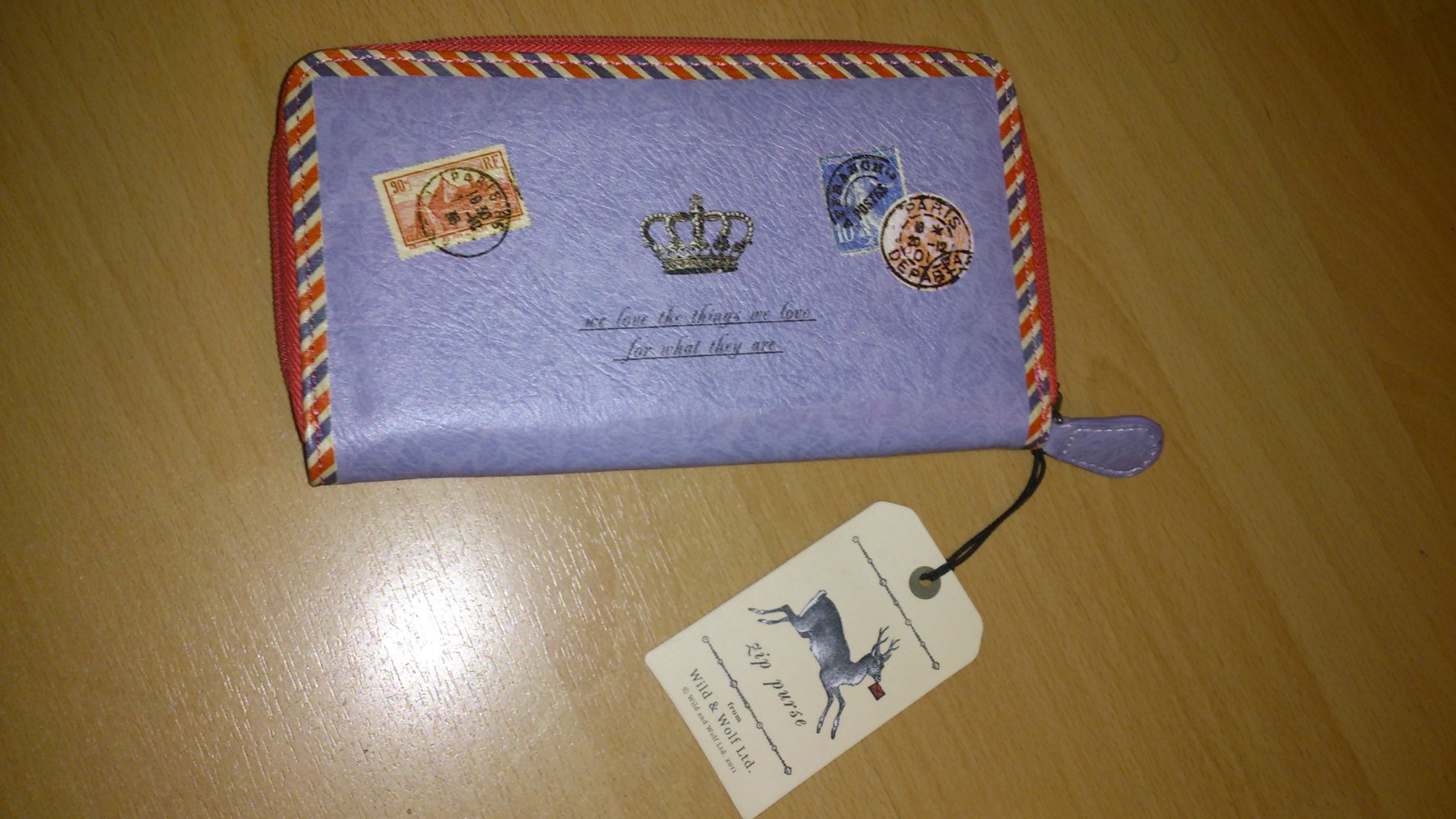Clutch / Geldbörse / Portemonnaie Postkarte Wild & Wolf 
