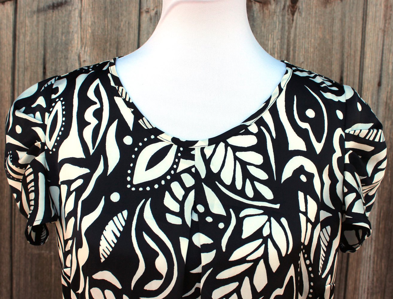 schwarz weißes Kleid, Marks&Spencer, Größe UK12 EU40