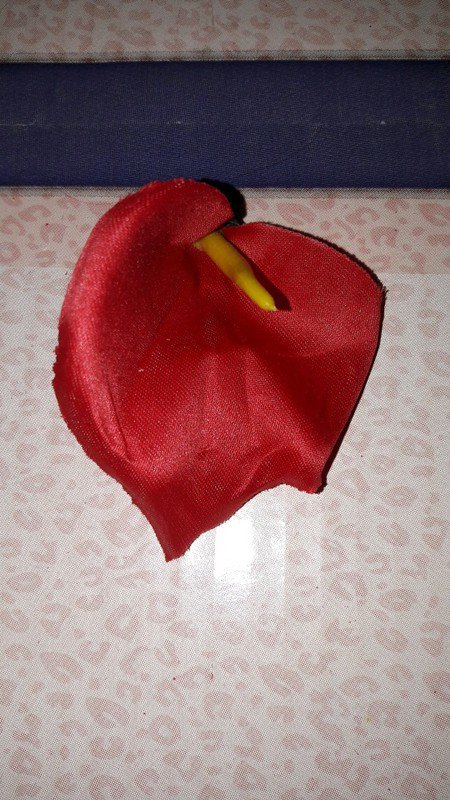 Rote Haarblüte