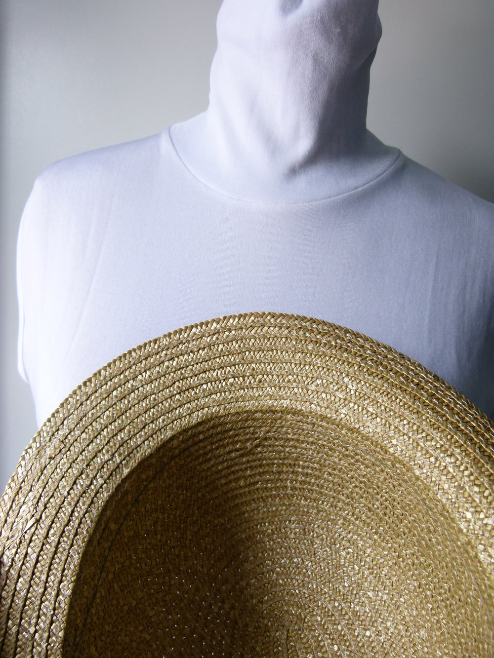 Strohhut mit grünem Band und Blümchen, Sommer Mori Boho Goa Festival Hippie Retro Vintage Cottagecore