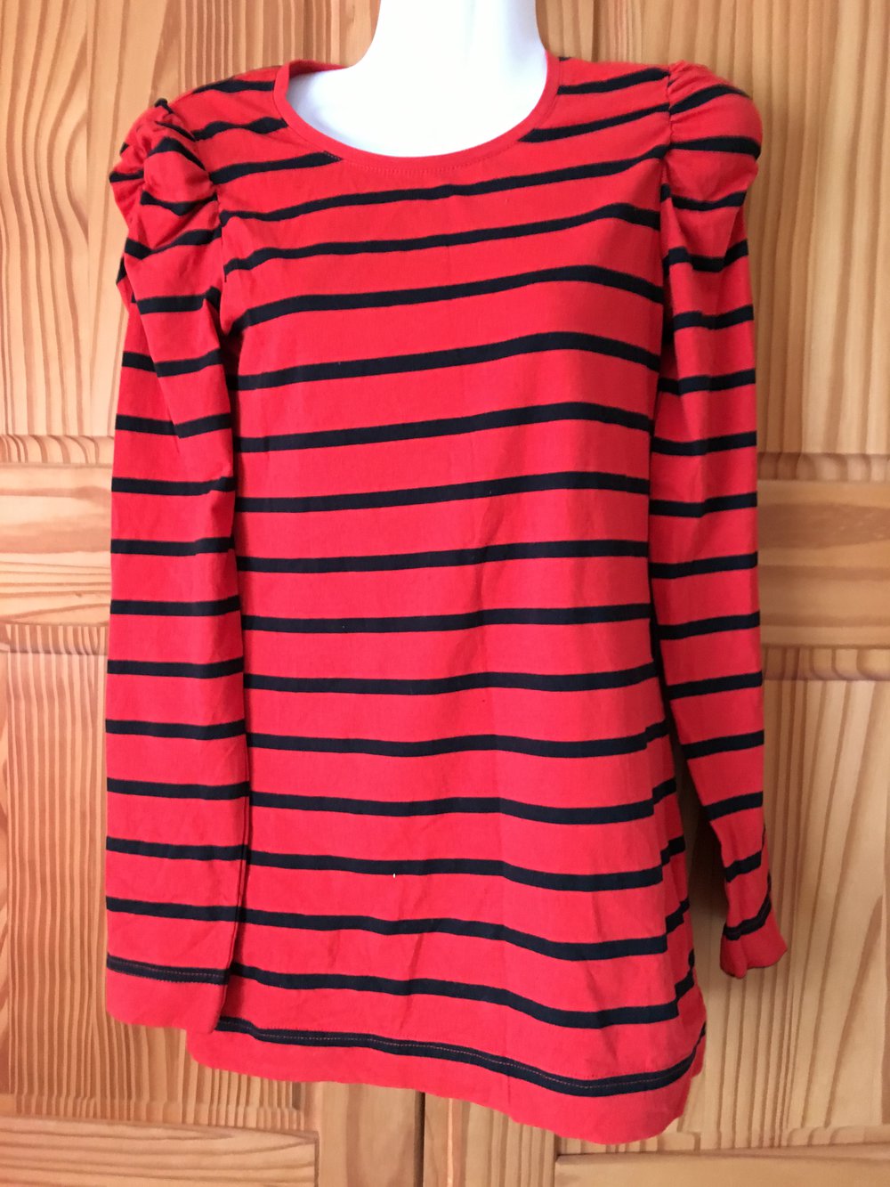 tshirt, langärmlich, Pulli gestreift