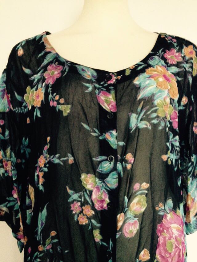 Exclusive  Blümchen Long Bluse Tunika