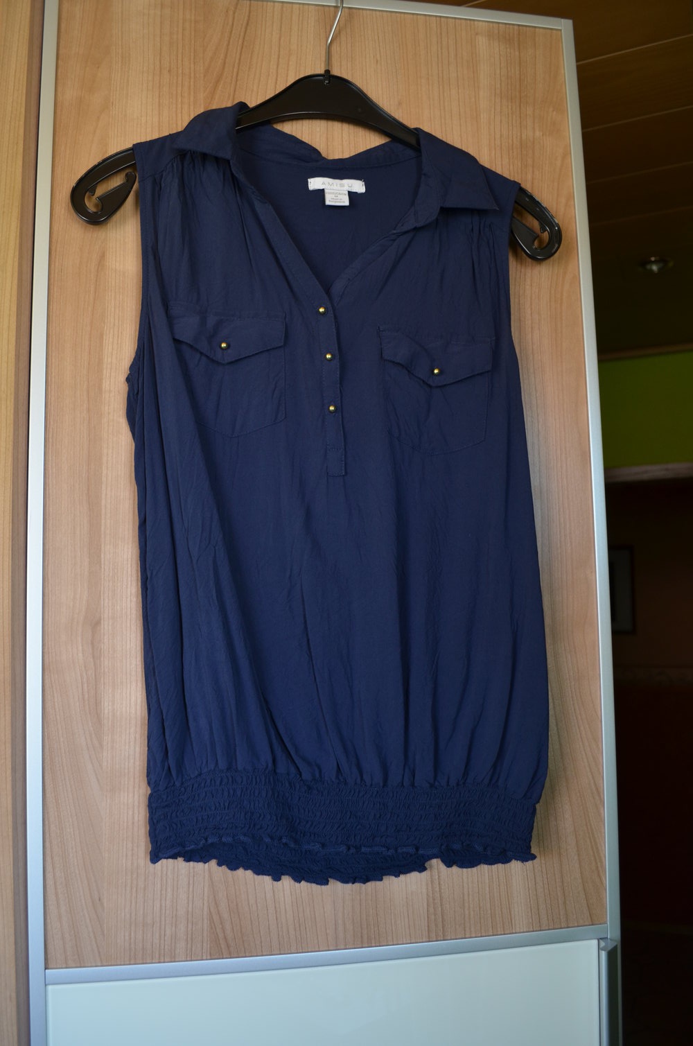 Blaue Bluse