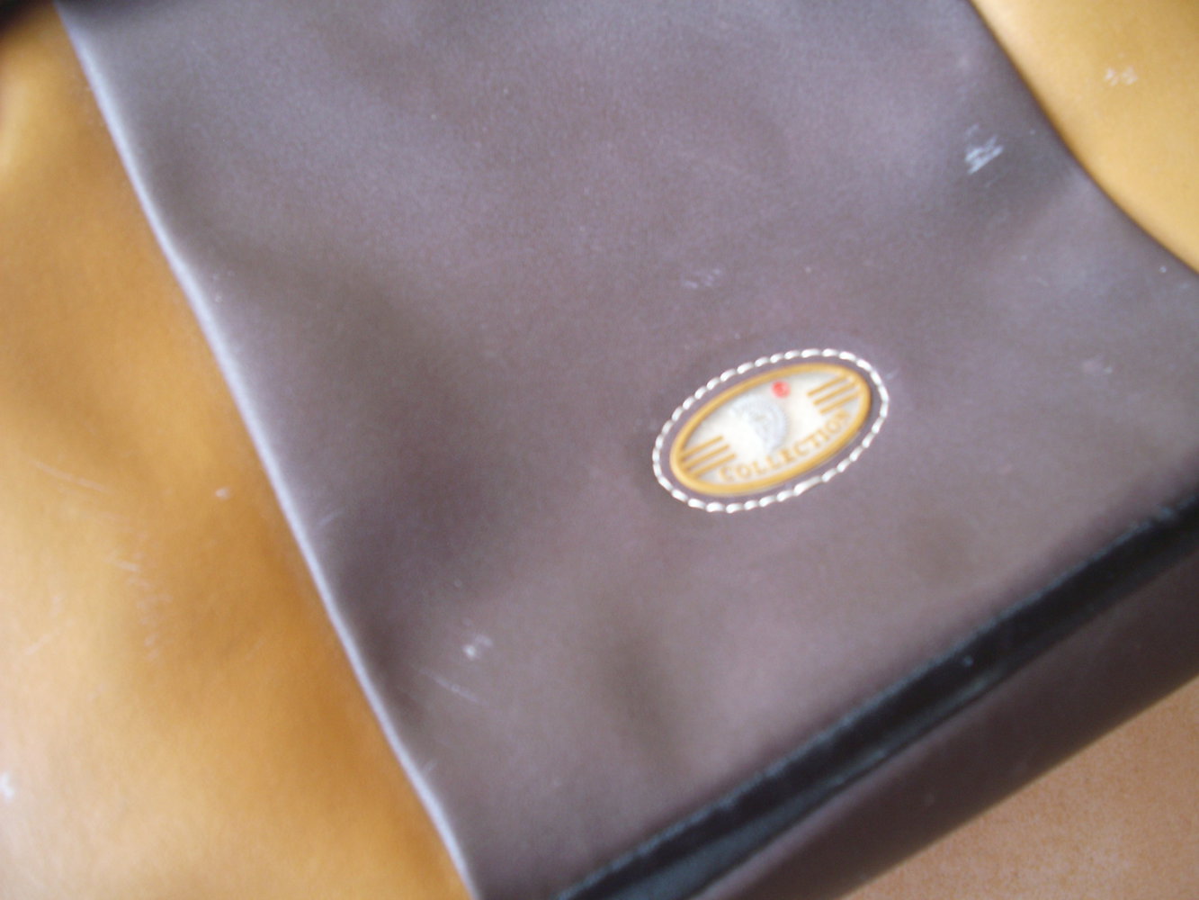 College Tasche, Umhängetasche, Vintage London, Shopper braun, Kunstleder, Tasche, Buisiness, Klassisch Old Scool Look