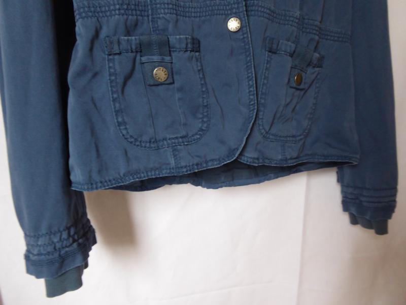 Blaue Jacke mit Sweat-Kapuze von C&A
