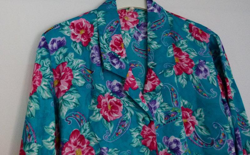 Satin Nachthemd Blumenmuster, NEU, Hippie Romantik Mori 