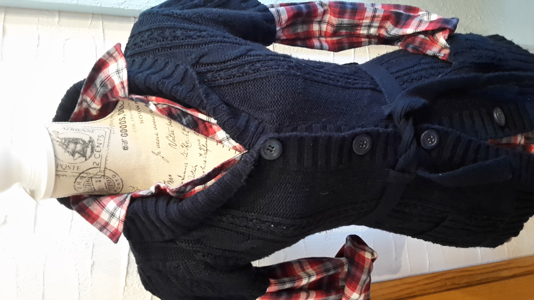 kuschelige, kurzärmliche Strickjacke 