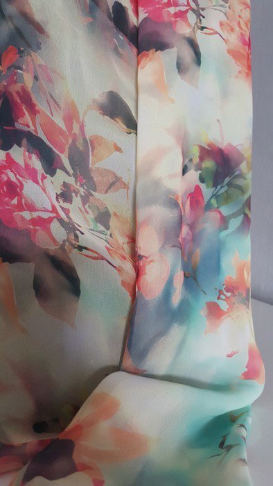 Schöne bunte blumige Bluse 40 38 M L Hippie