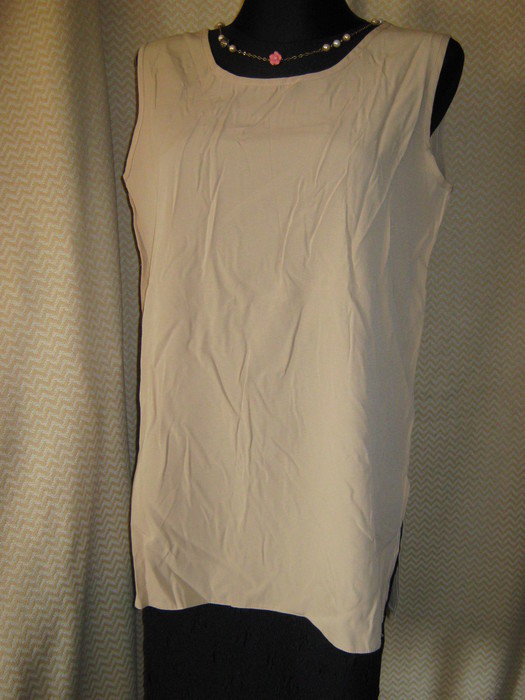 NEU Klassisch edel DESIGNER Blusen Top Gr. 40- 42/ M cremé- beige nude
