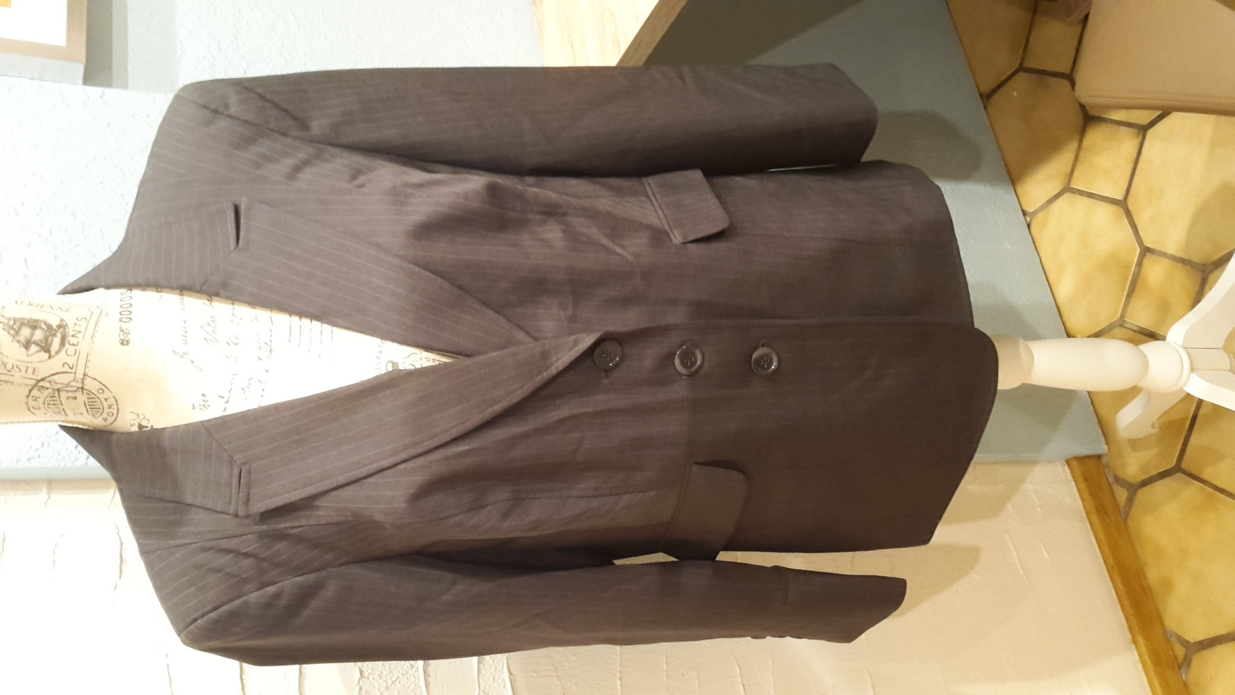Blazer kurzgröße 46 nadelstreifen 