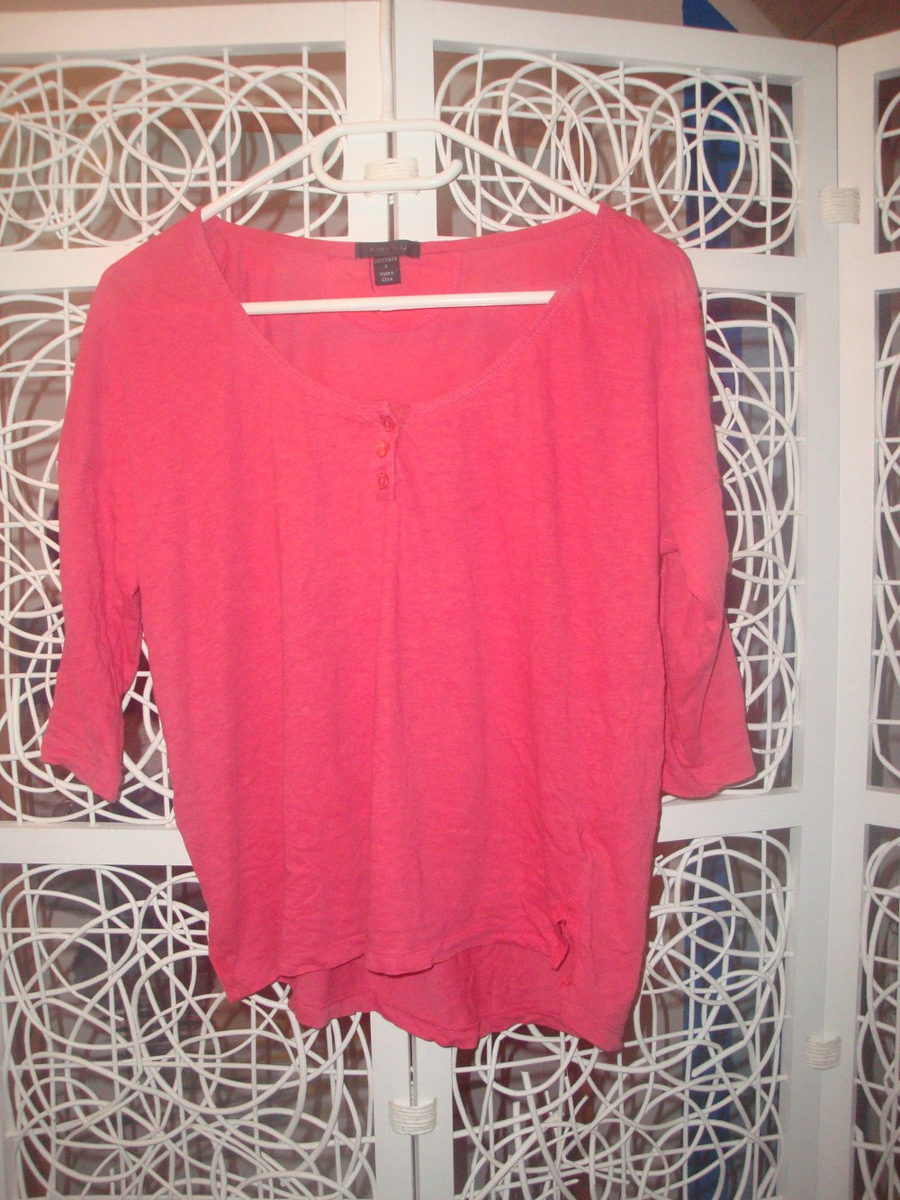 Shirt mit Leinenanteil