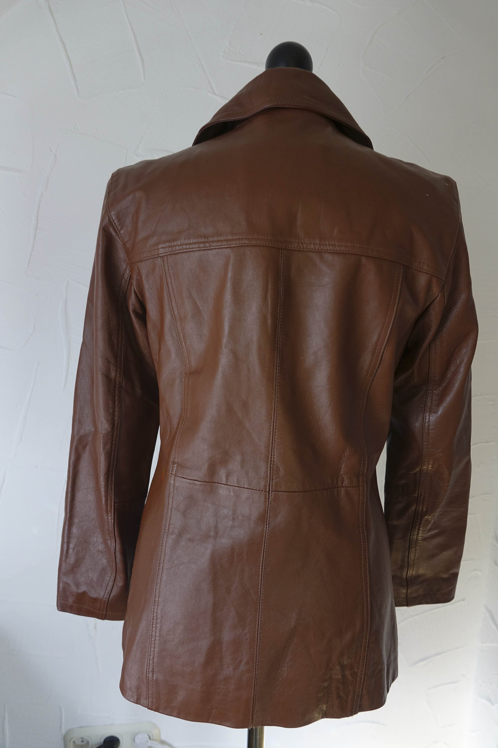Schöne braune Damenlederjacke in M aus echtem Leder