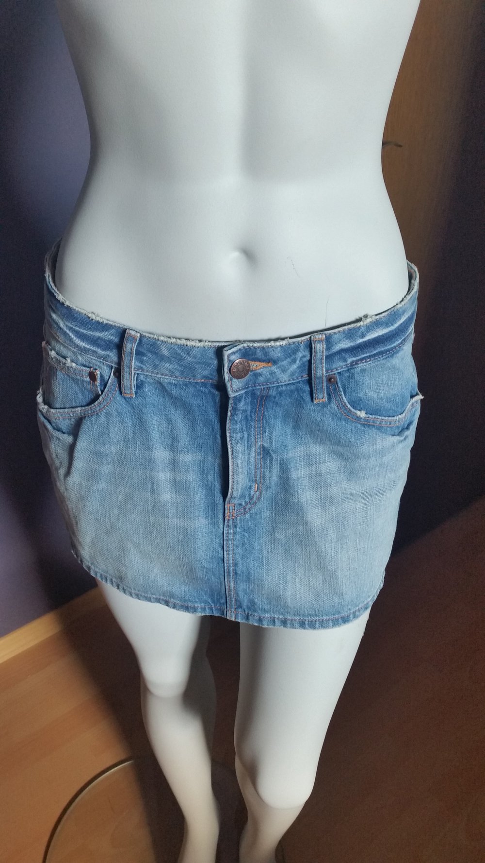 heller Mini Jeansrock