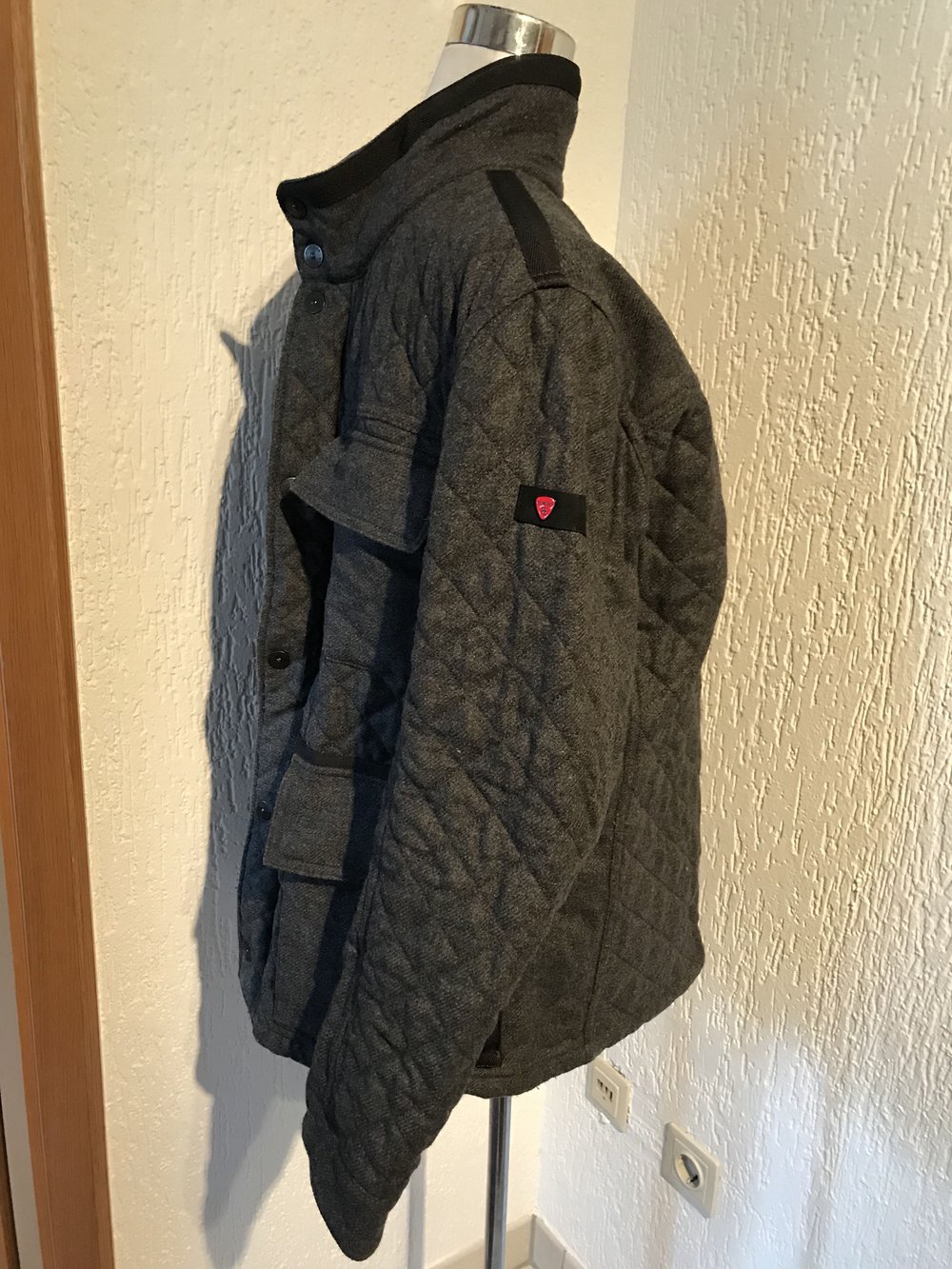 Strellson Winterjacke Größe 50 grau Herren Jacke Thermore 
