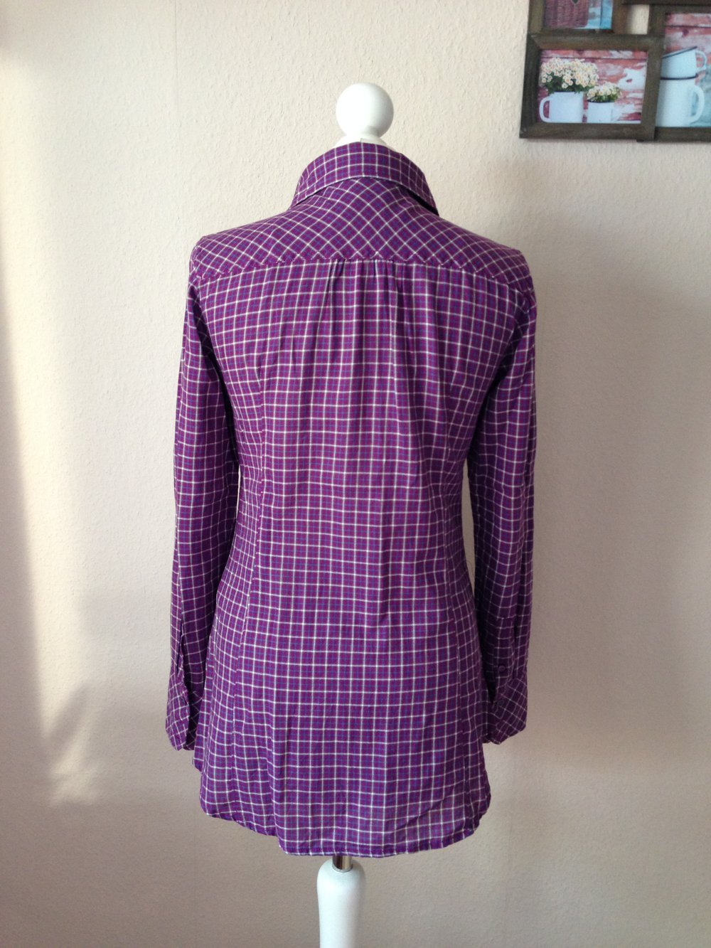 NEU - Bluse von EDC Esprit, lila, kariert