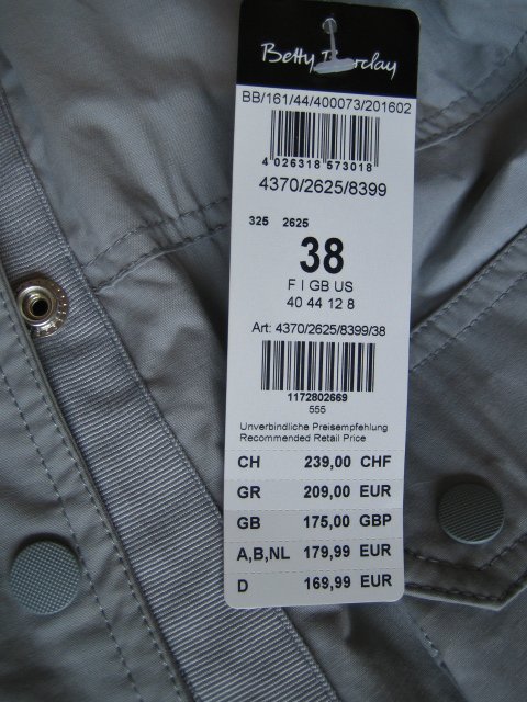 Jacke Wetterjacke Parker Anorak neu