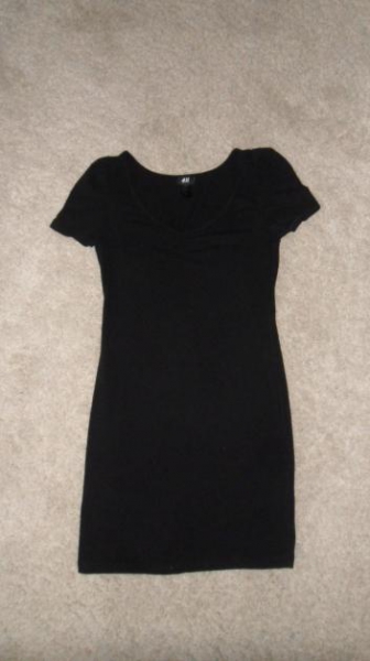 Schwarzes Stretchkleid - Minikleid - H&M - M - 
