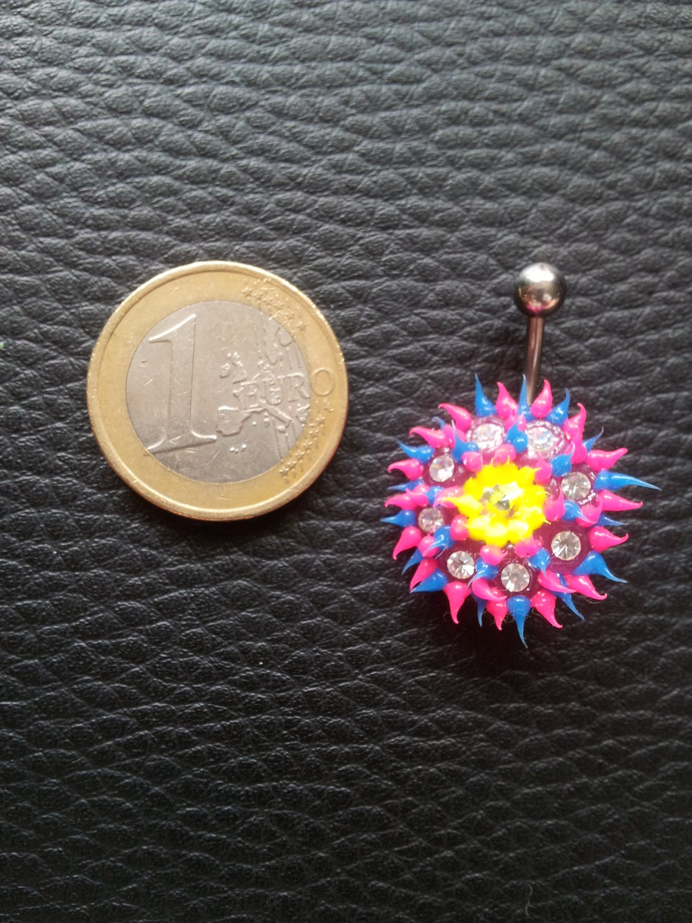 Modeschmuck Piercing Bauchnabel Bauchnabelpiercing Sonne bunt