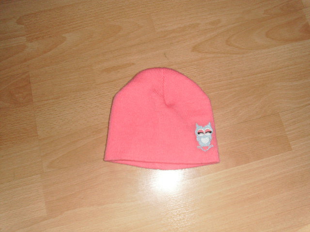 Mütze, rosa mit Eule, Gr. 92/98