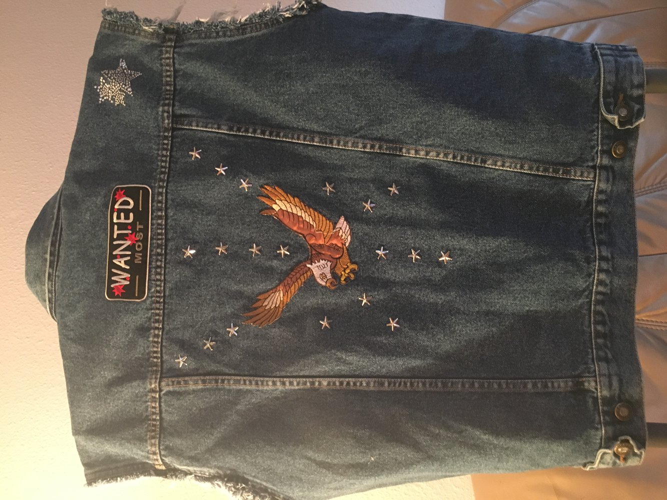 Jeans West mit 6 Motorrad Patches Größe 52/L