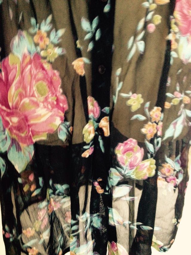 Exclusive  Blümchen Long Bluse Tunika