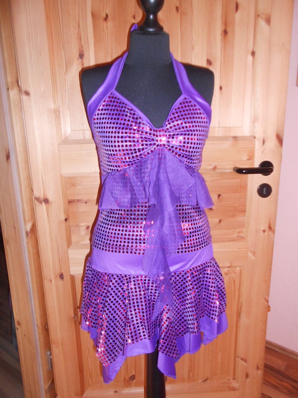 Kostüm lila Cheerleader 146/170 Cosplay 2-teilig +++Neu+++