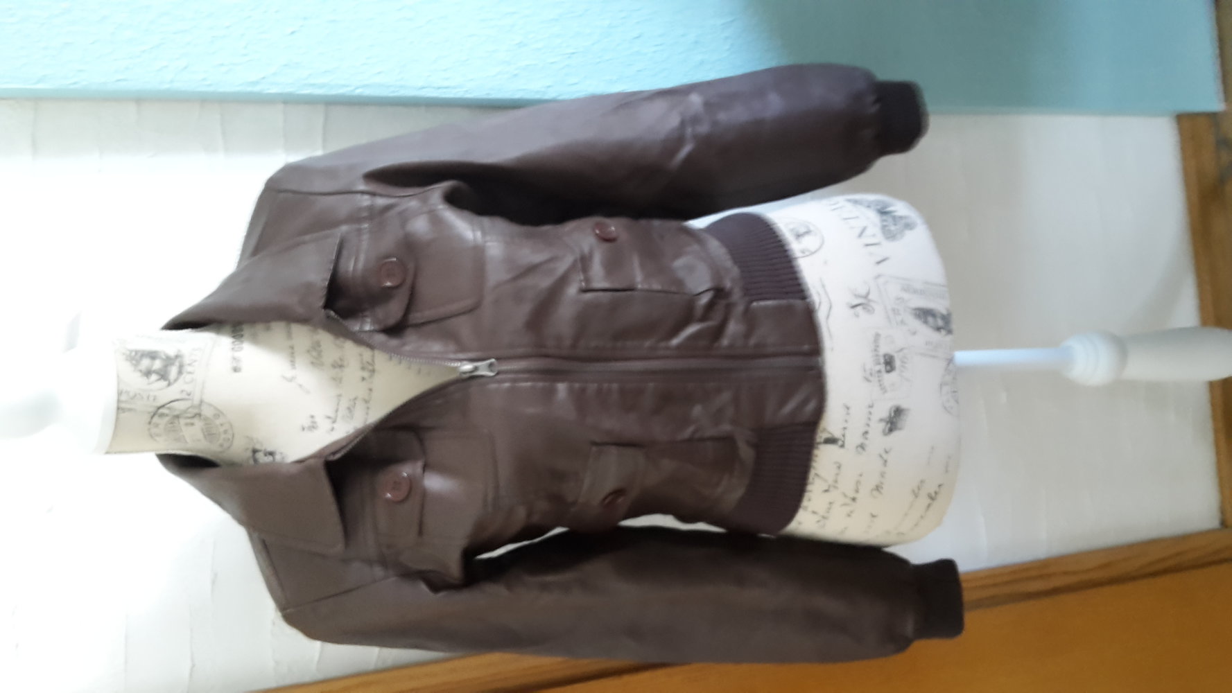 braune (Kunst)- Lederjacke 