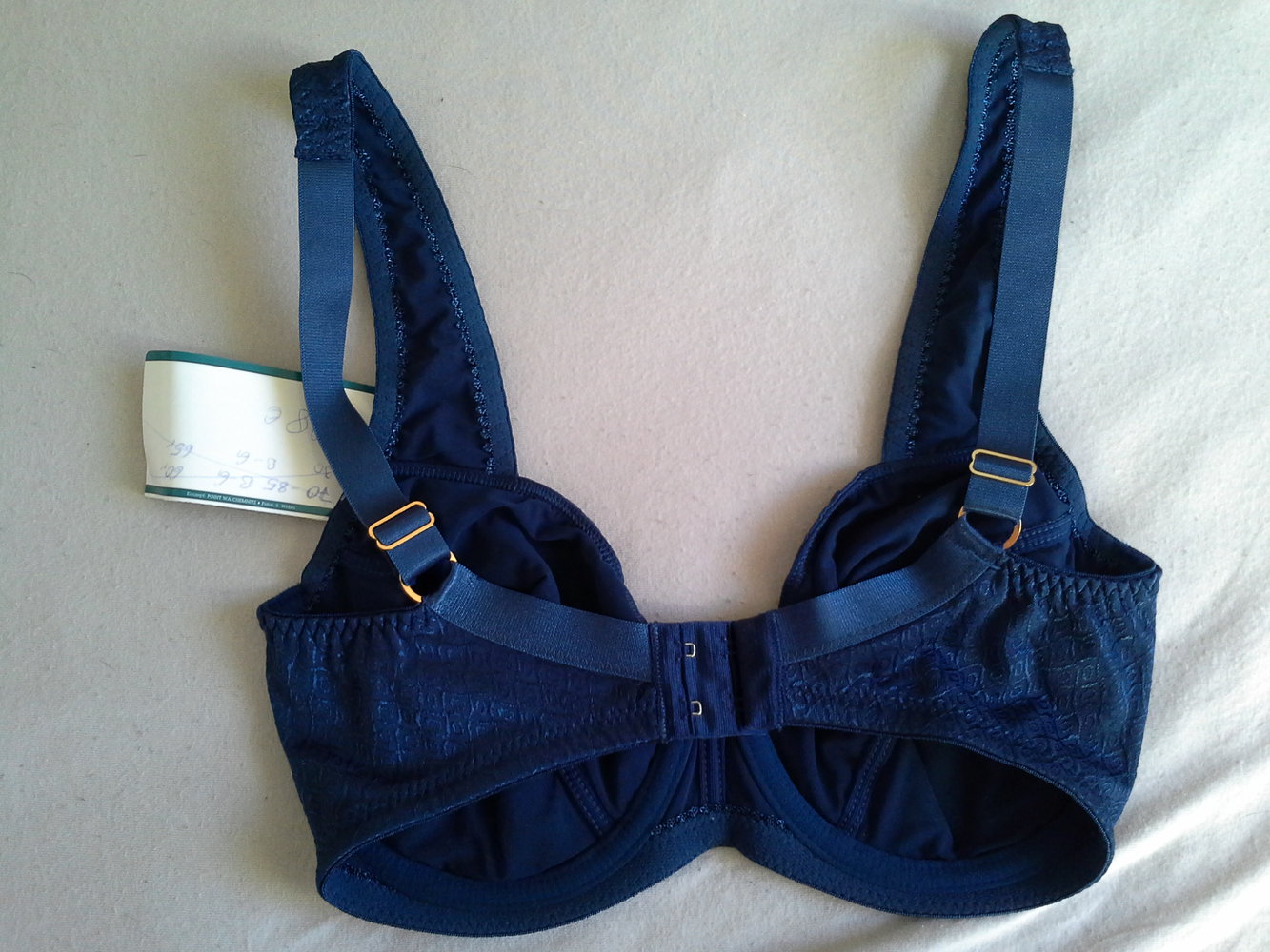 Format, blauer BH, 70F, schimmerndes Muster, Neuware