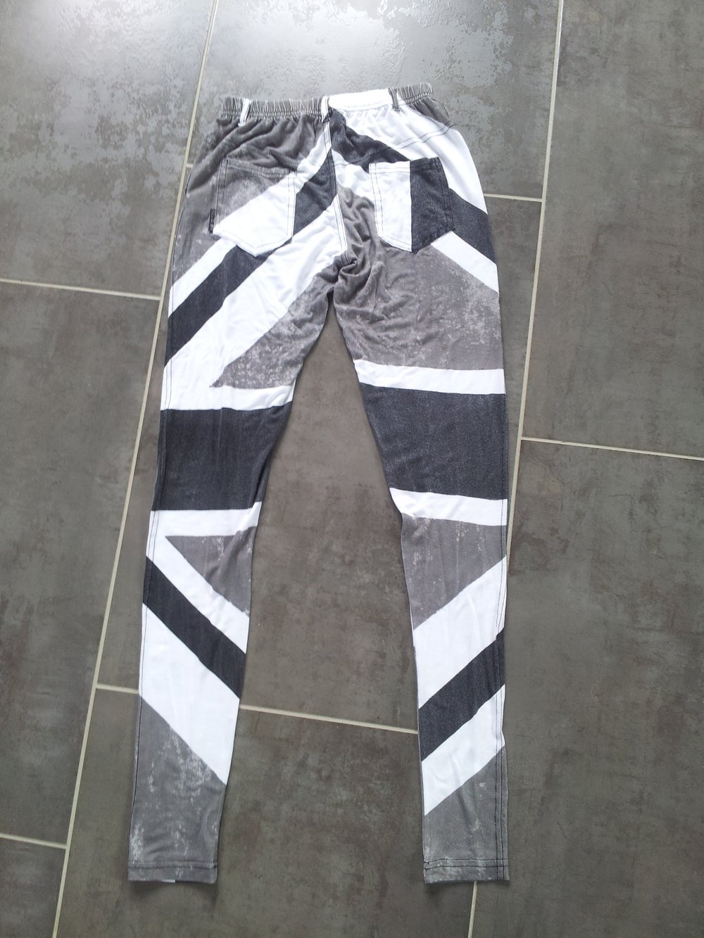  britischer/englische Flagge in Schwarz-Weiß 