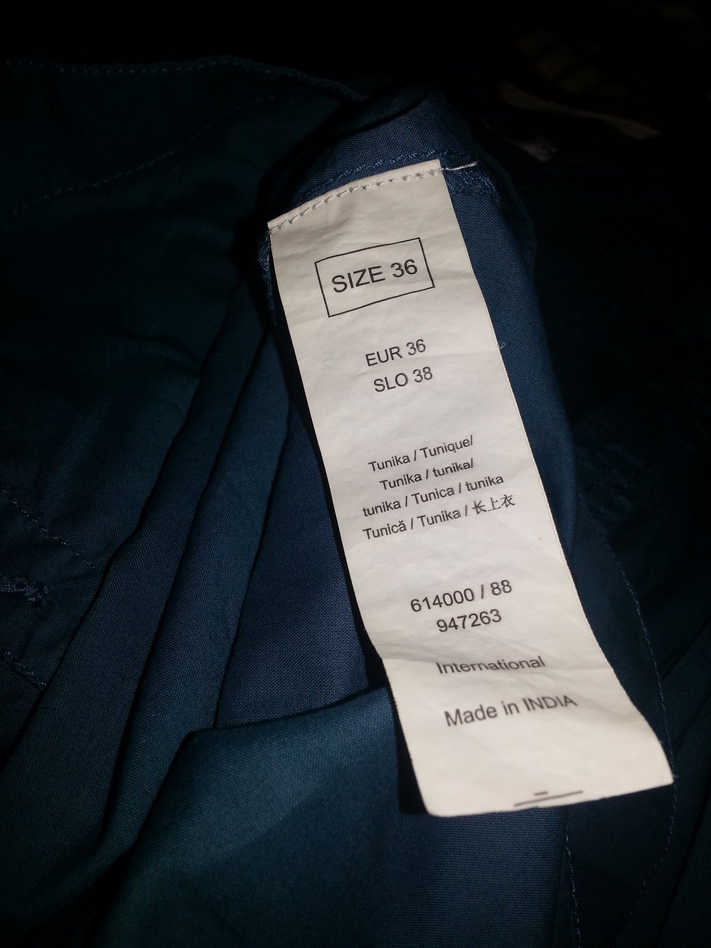 Tunika Bluse Longbluse petrol blau grün Basic Orsay Blogger Style 36
