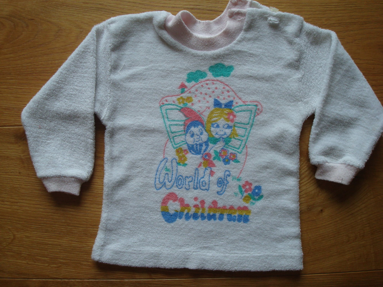 Pullover aus flauschigem Frottee Gr. 68