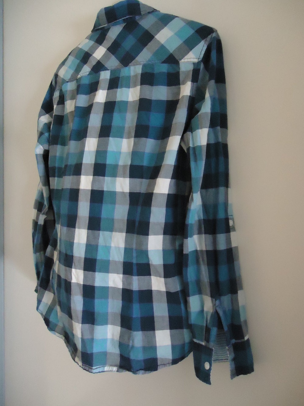 Karo-Bluse in Blaue