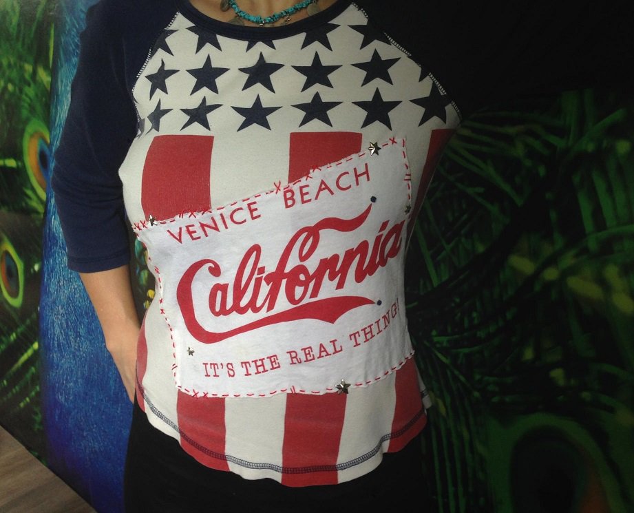 Venice Beach California Custom Designer-Longsleeve Shirt! USA Rock Style! Direkt aus USA