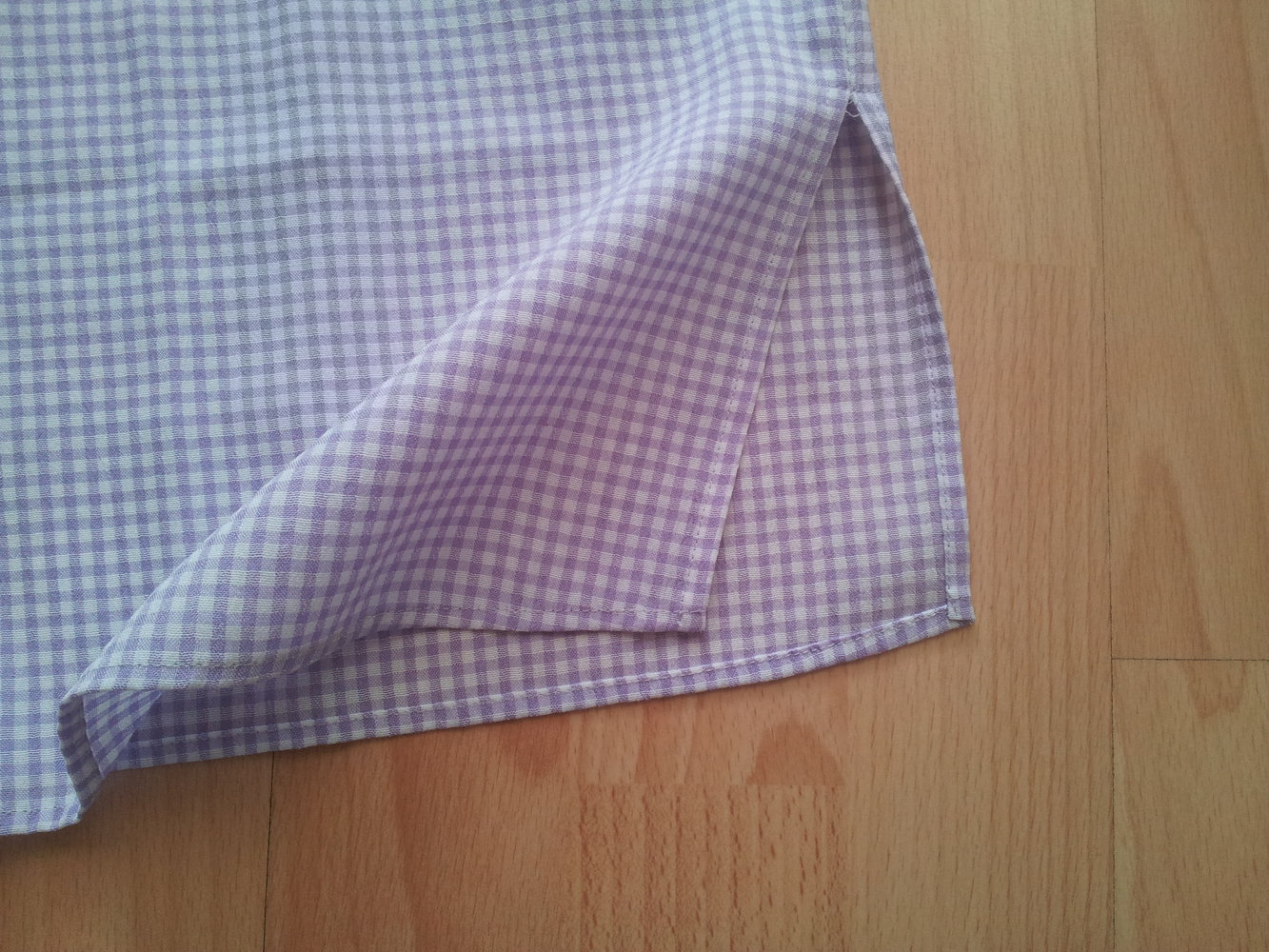 Bluse Frankenwälder lila weiß kariert Gr. 44 