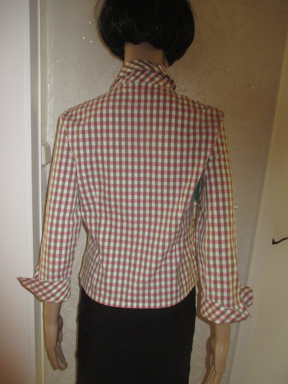 NEU Business Freizeit Karo Hemd- Bluse 