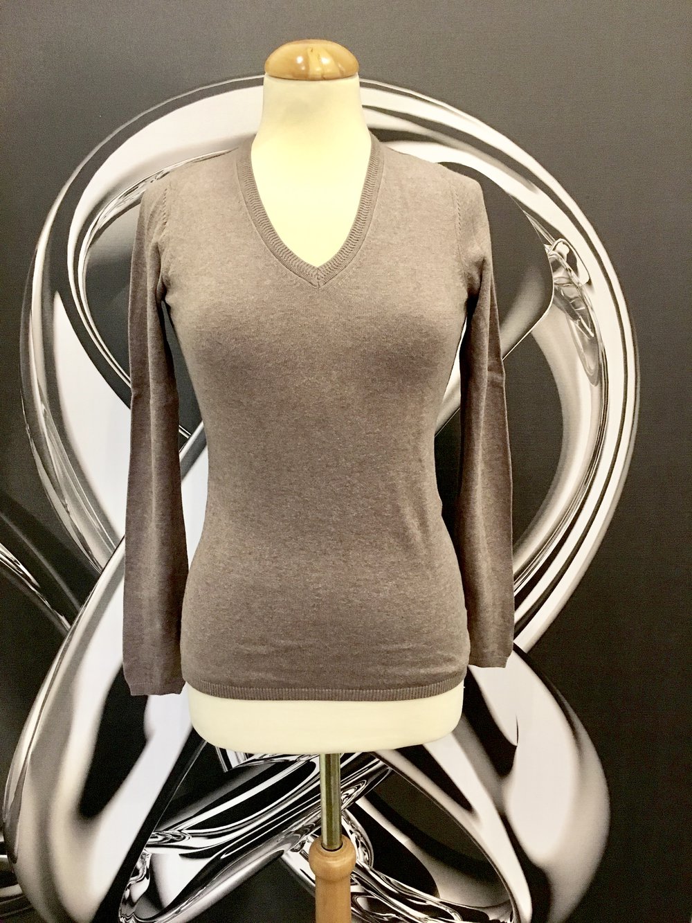 Esprit Pullover Strickpullover Gr. XS 34 beige braun nude