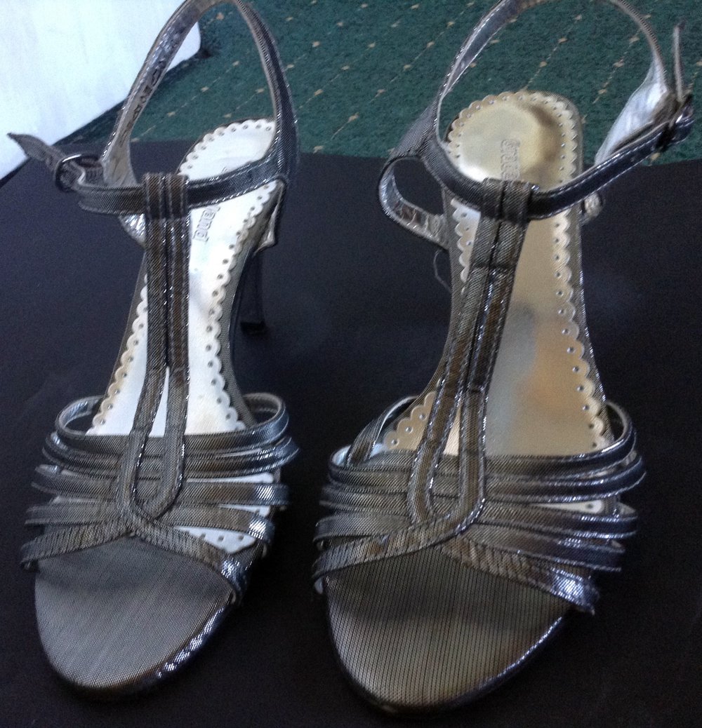 Slingbacks, Silber
