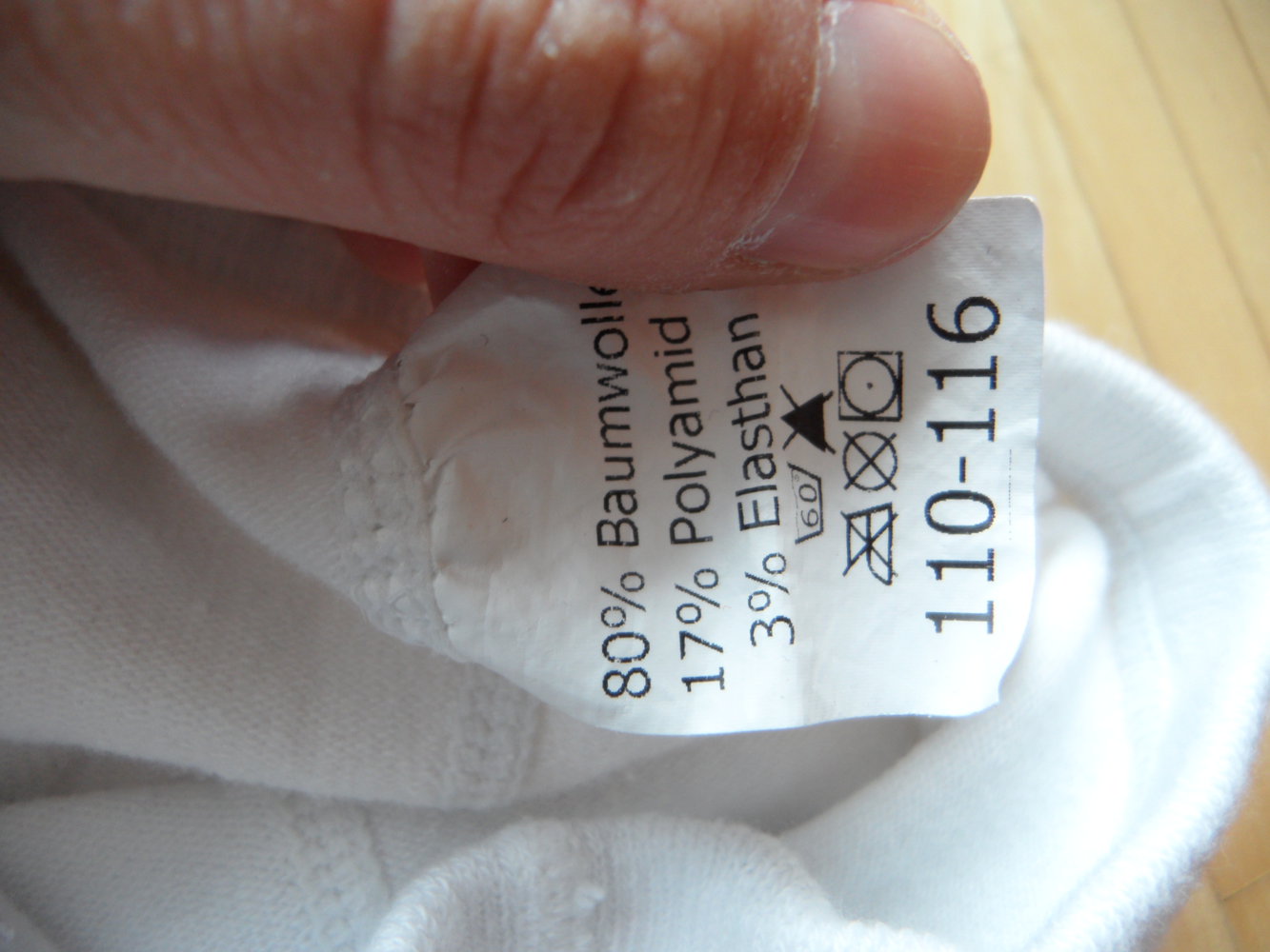 Strick-Legging 104/110/116 3/4 Länge
