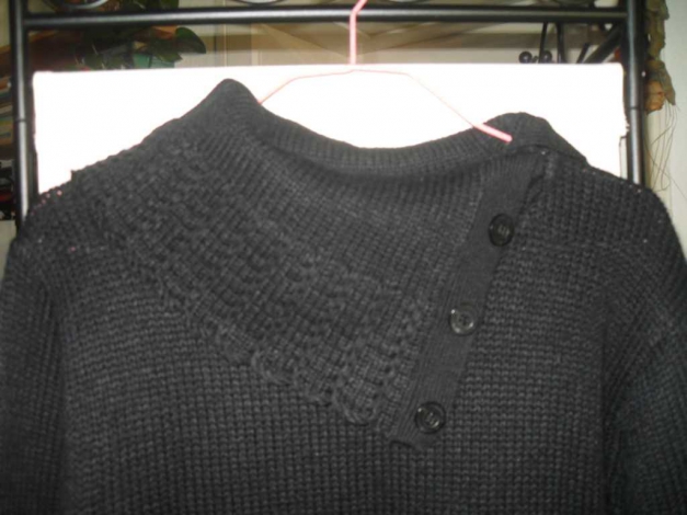 Vintage-Pullover mit schönem Kragen