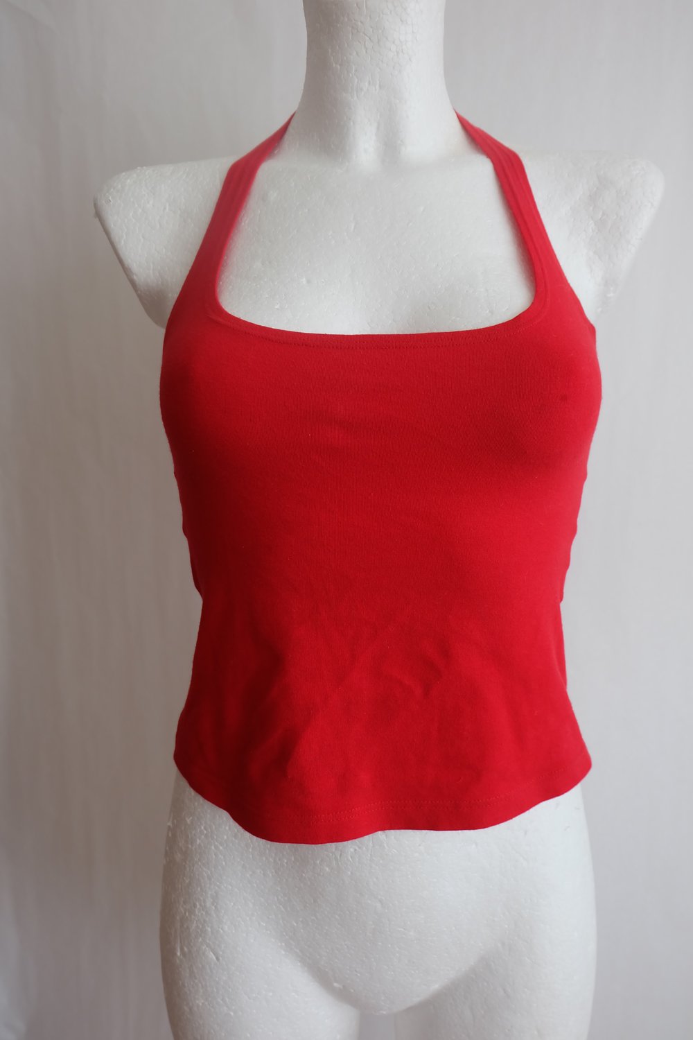 rotes neck-holder Top Shirt