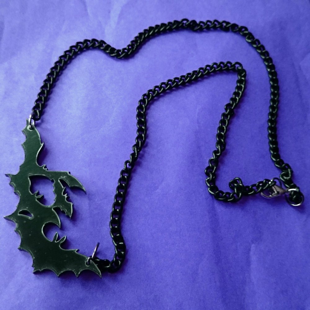 Kette Fledermaus Fledermäuse Bat Bats Gothic Goth Punk Witch Wiccan Acryl Lasercut Halloween