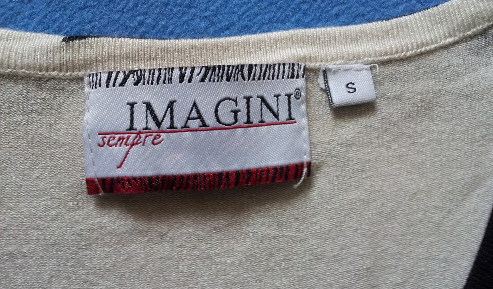 Wunderschönes Imagini Twin-Set Jacke + Top Schmetterlinge schwarz / bunt Größe S