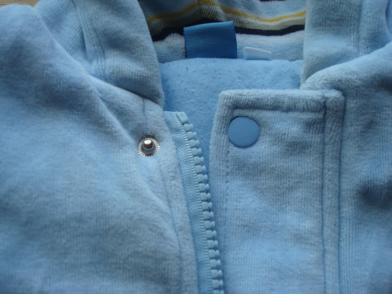 kuschelige warme Jacke mit Kapuze Gr. 74/80