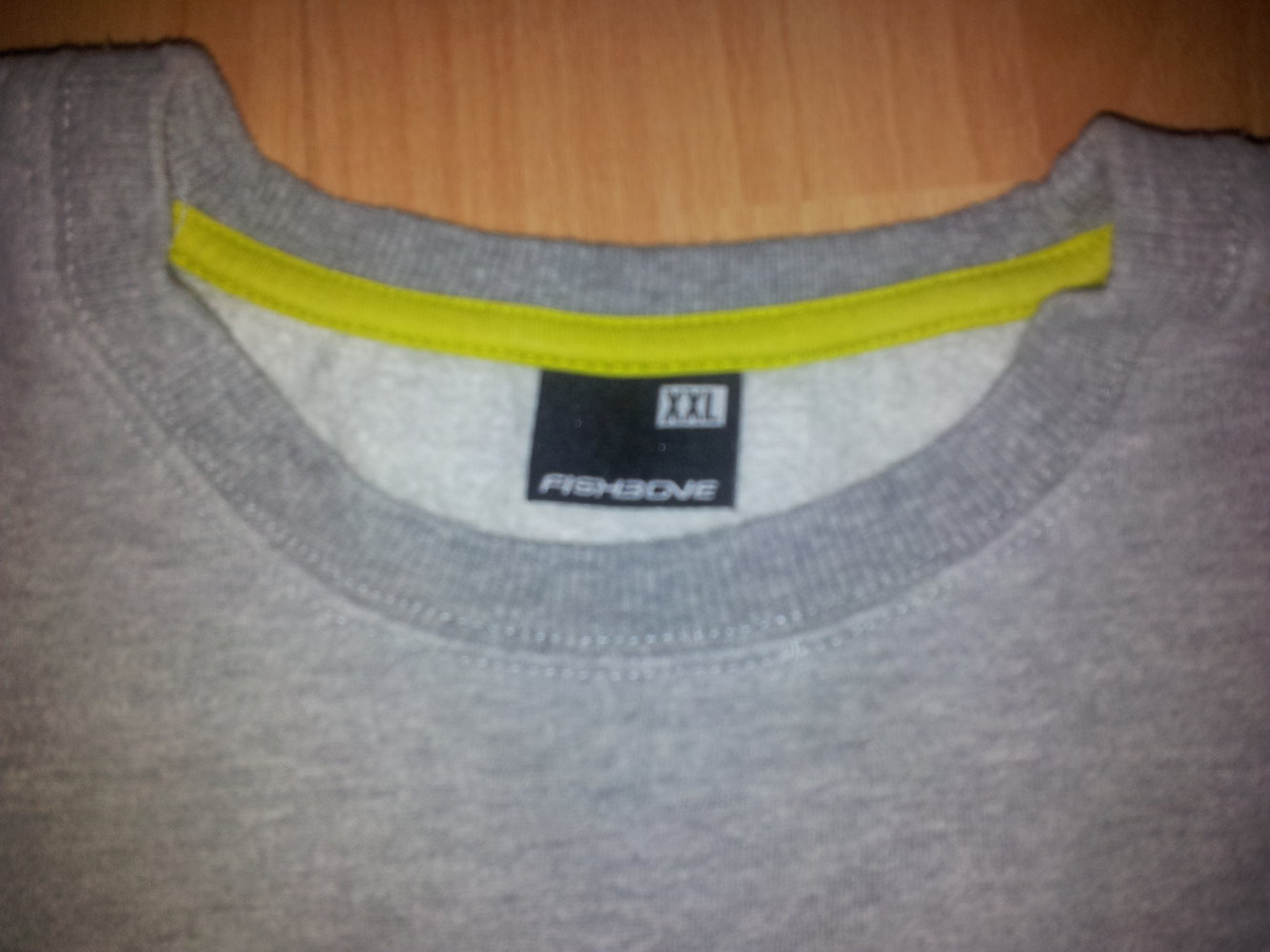 Pullover grau Affe Fishbone
