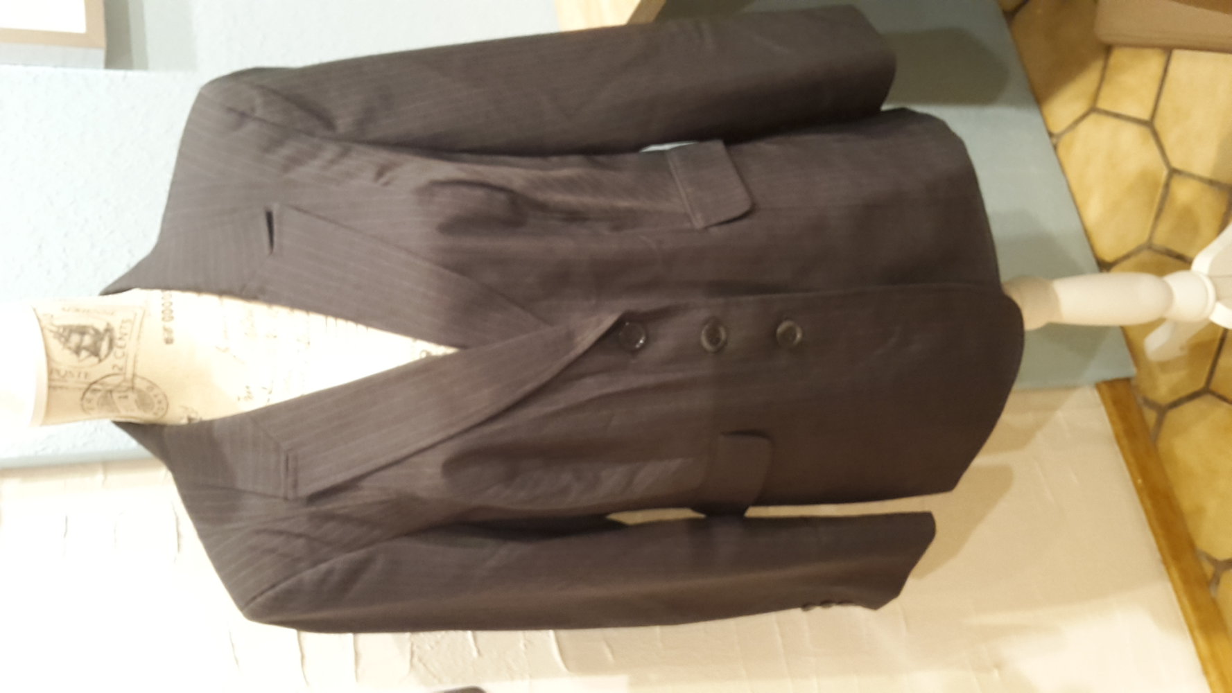 Blazer kurzgröße 46 nadelstreifen 